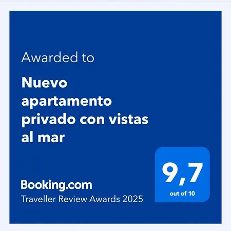 Nuevo Privado Con Vistas Al Mar Appartamento